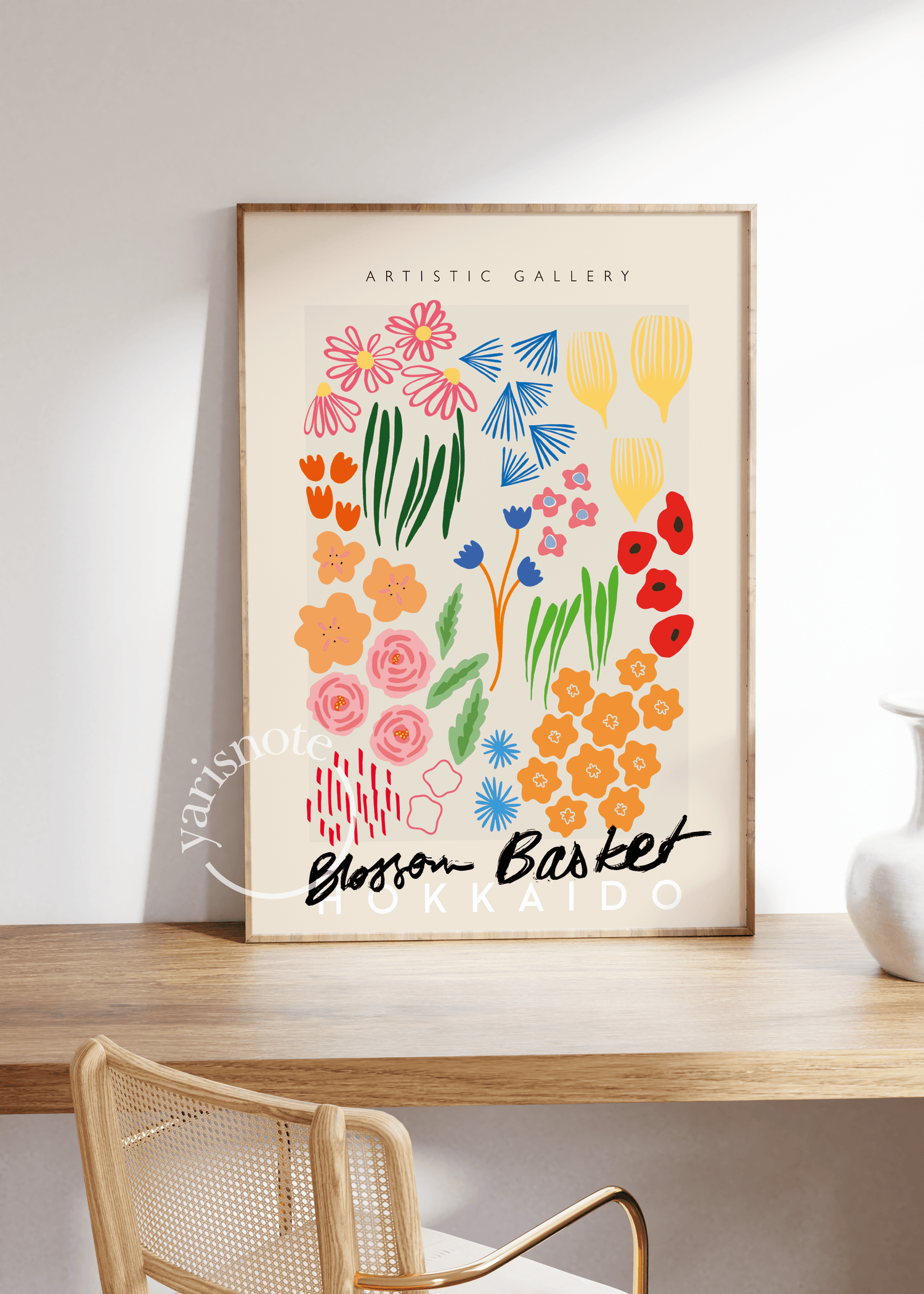 Blossom Basket Hokkaido Çerçevesiz Poster