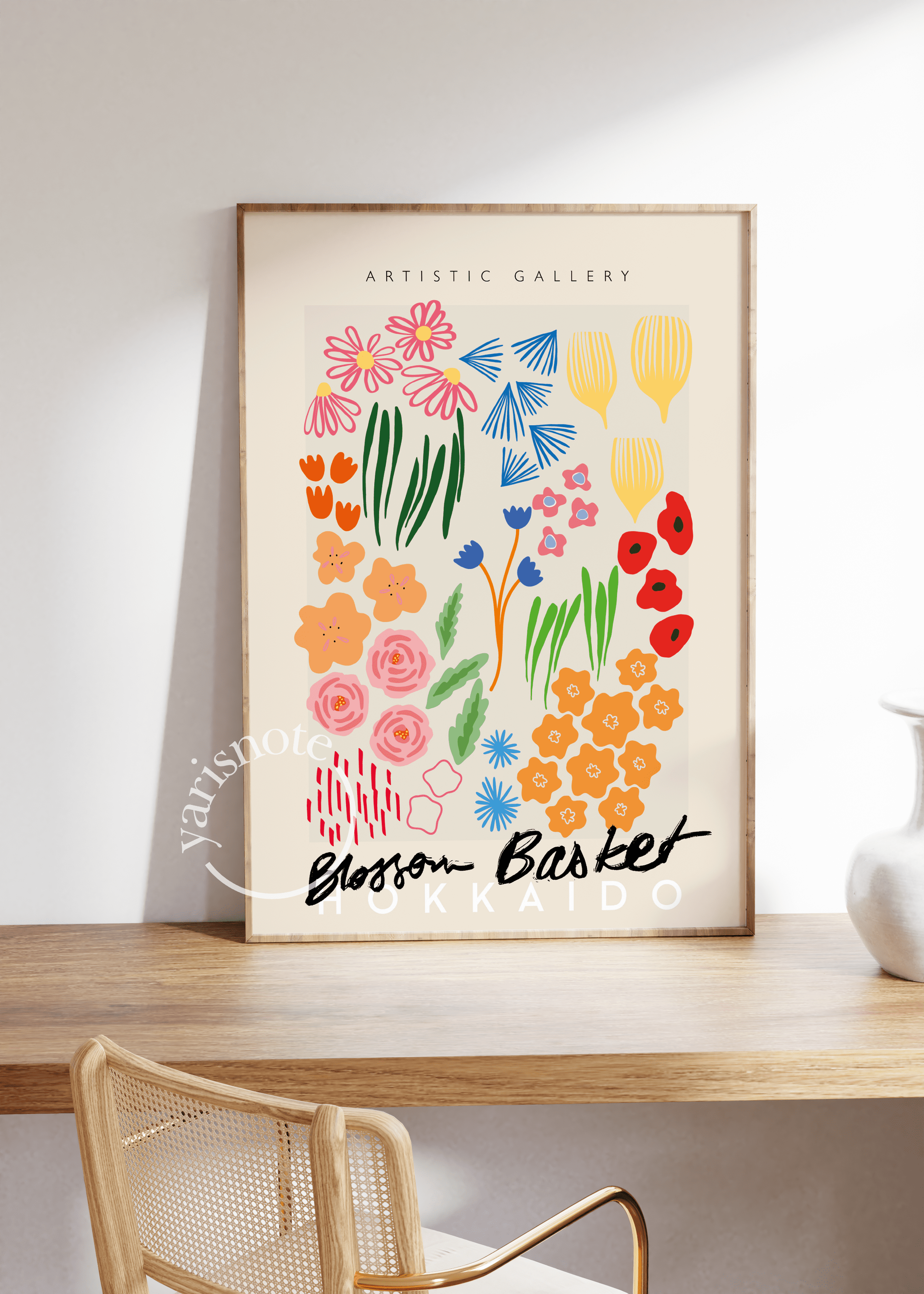 Blossom Basket Hokkaido Unframed Poster