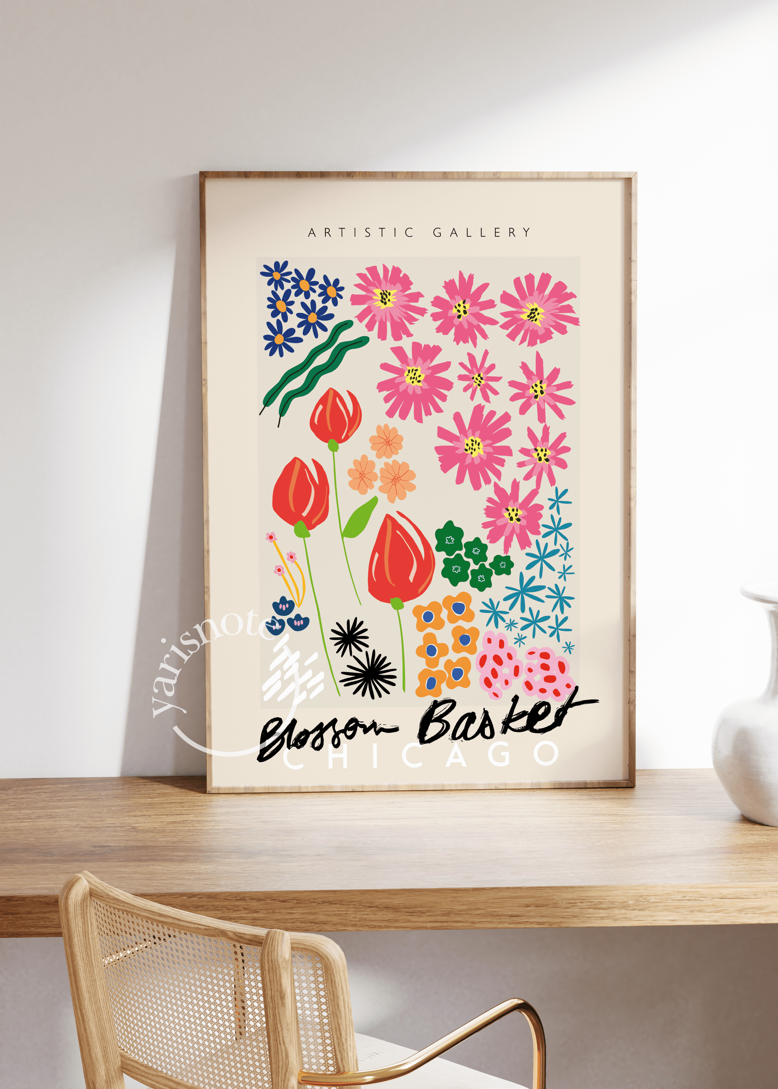 Blossom Basket Chicago Unframed Poster