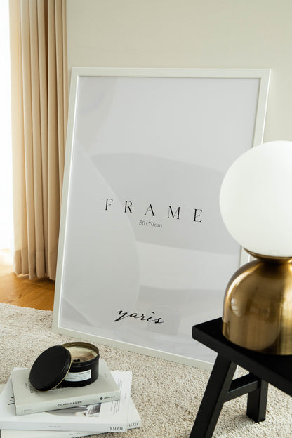 Black and White Wooden Frame