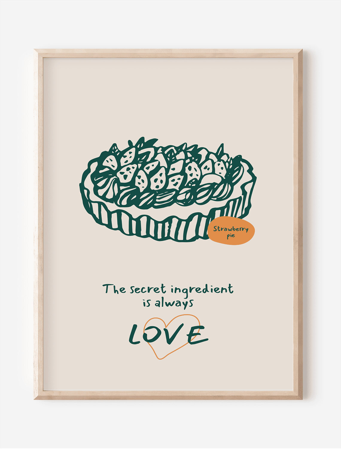 Food Love Unframed Poster