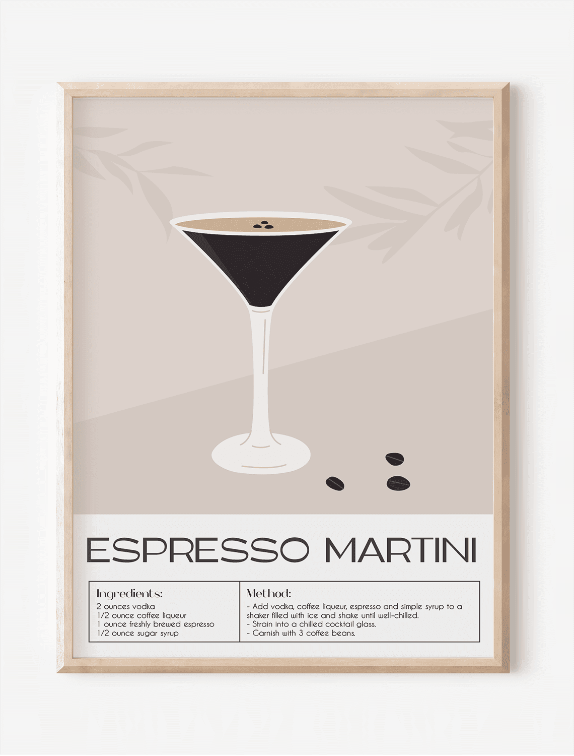Cocktail Espresso Martini Unframed Poster