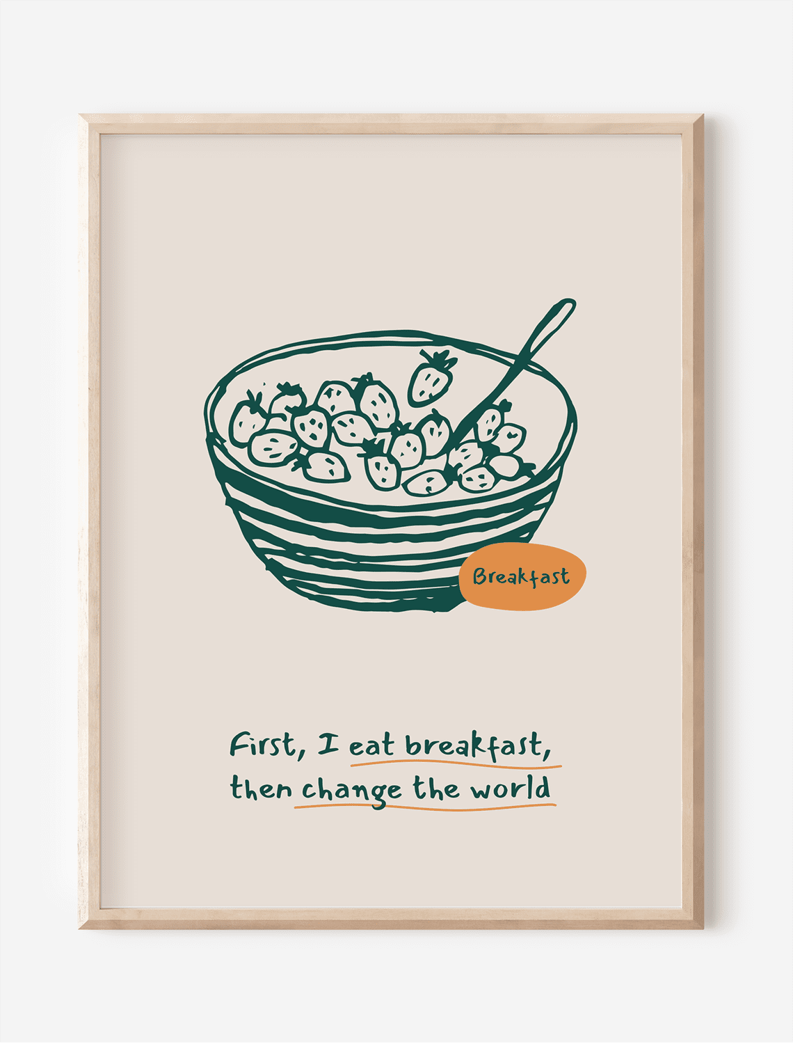 Breakfast Unframed Poster