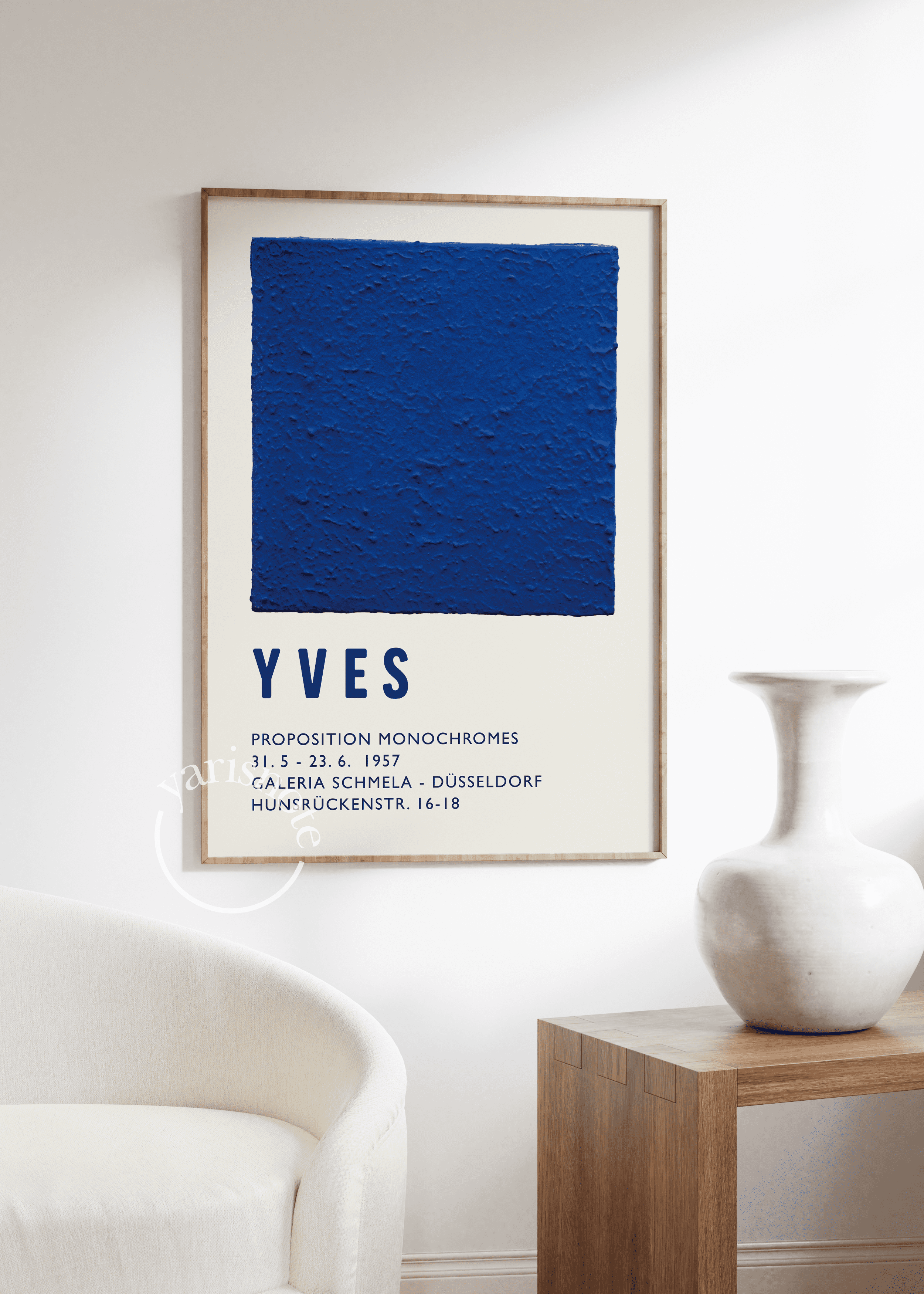 Yves Klein Çerçevesiz Poster