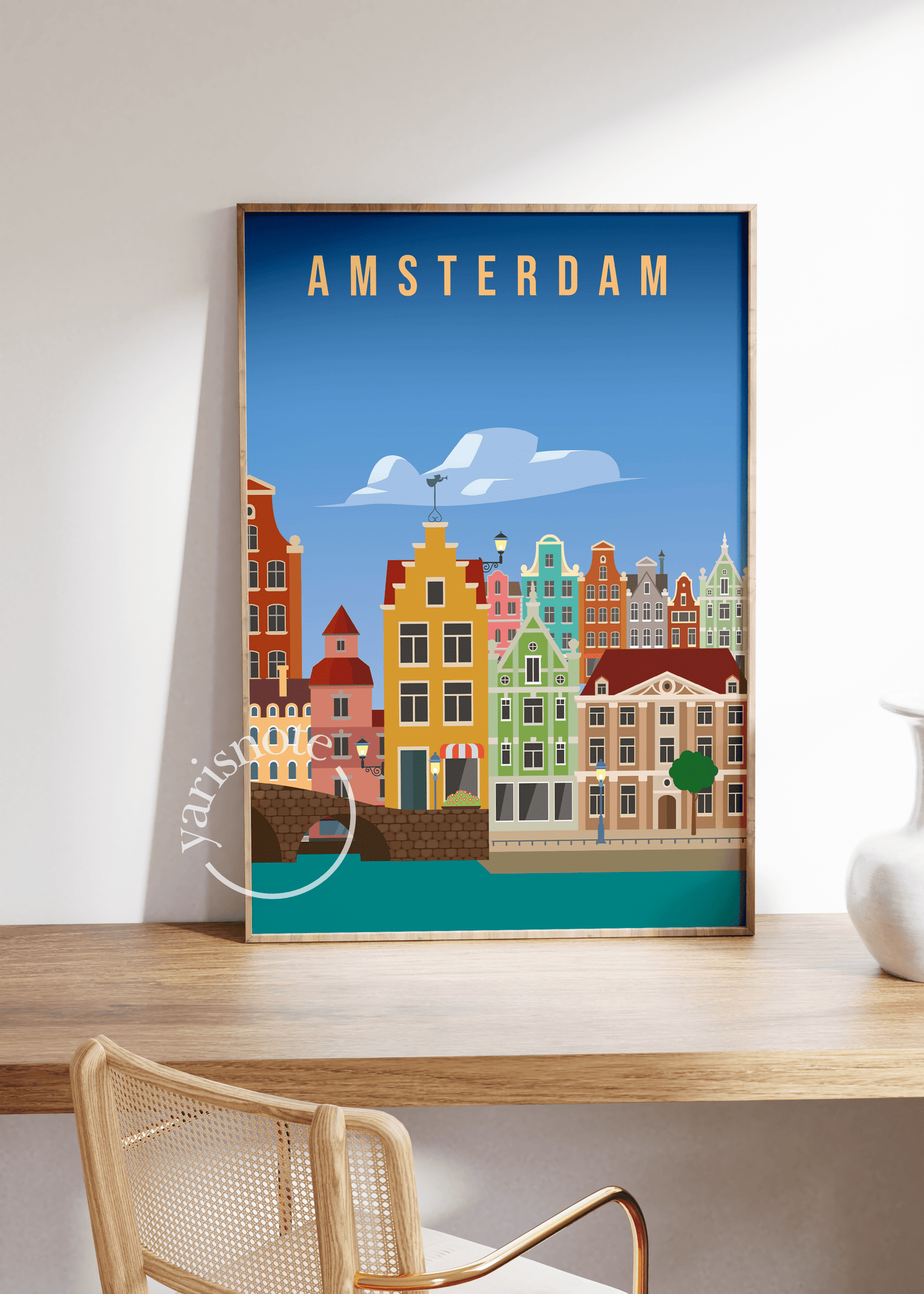 Amsterdam City Travel Unframed Poster