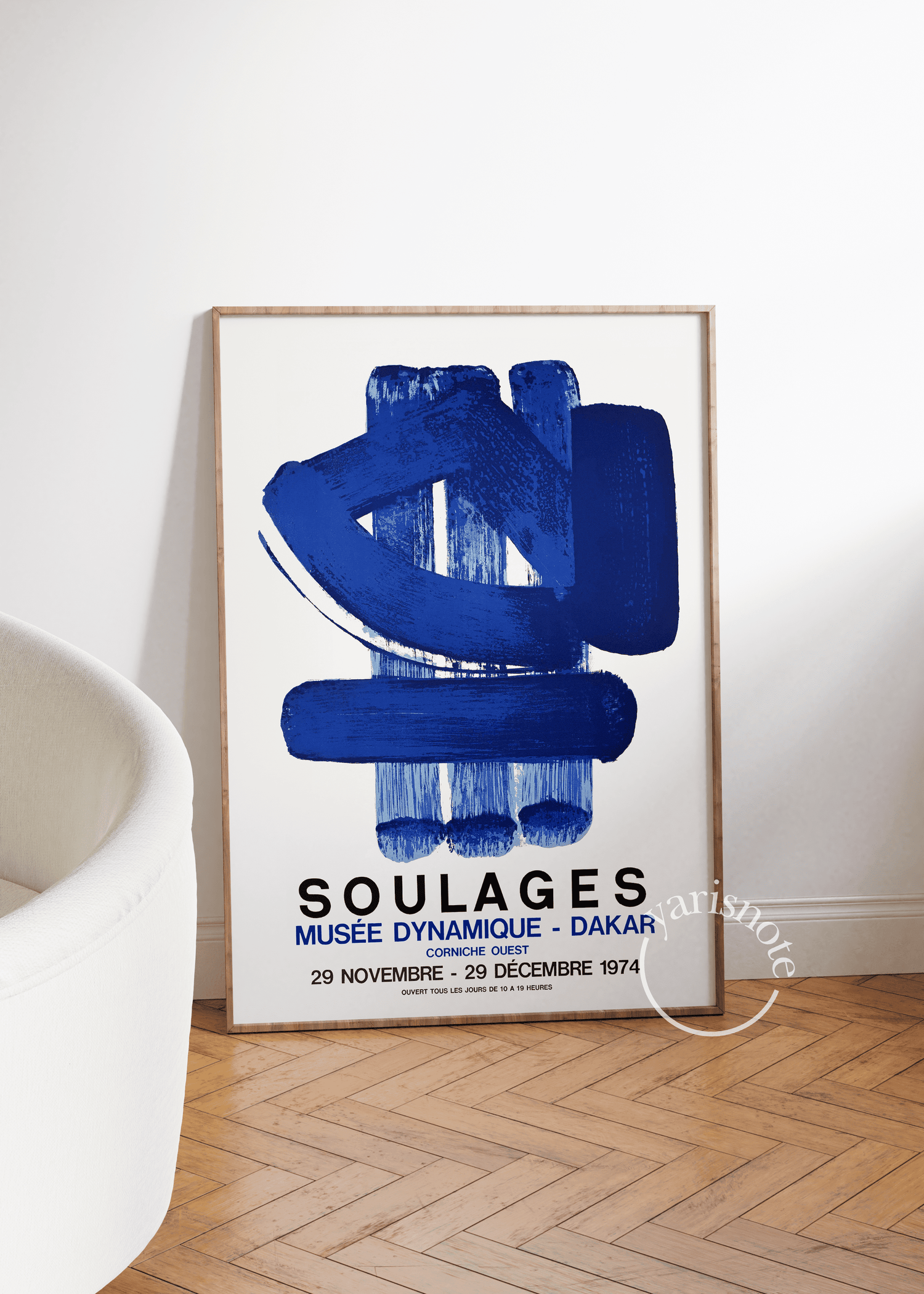 Soulages Exhibition Unframed Poster