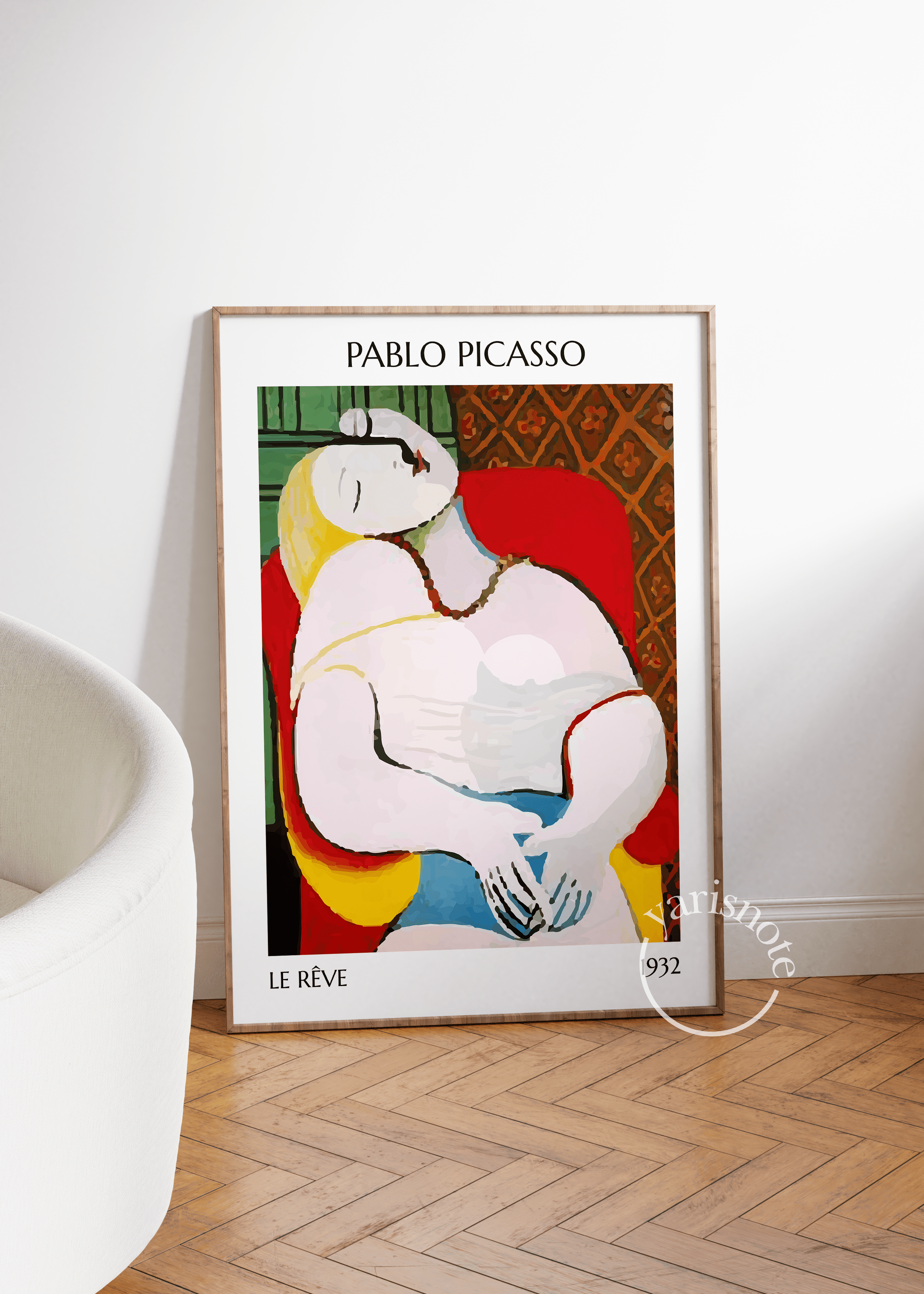 Pablo Picasso Le Rêve Unframed Poster