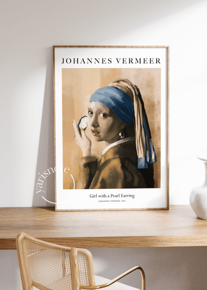 Johannes Vermeer Modern Museum Çerçevesiz Poster