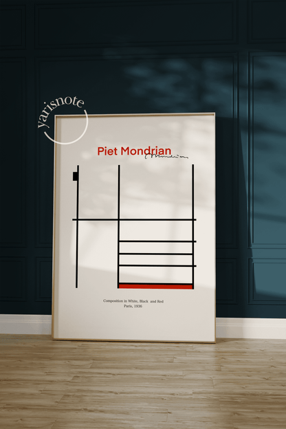 Piet Mondrian Çerçevesiz Poster