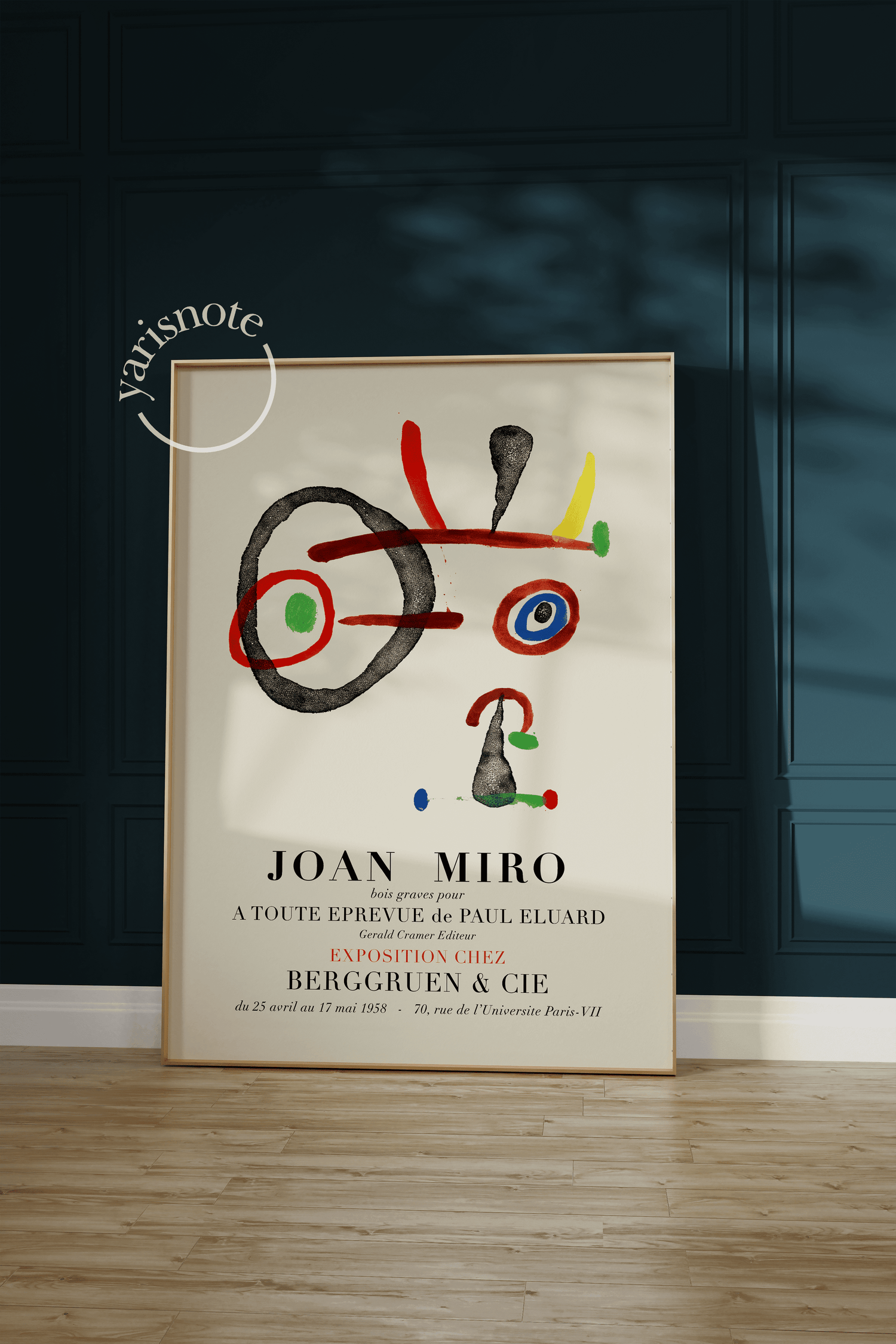 Joan Miro 1947 Çerçevesiz Poster