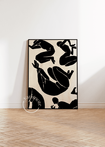 Abstract Body Unframed Poster