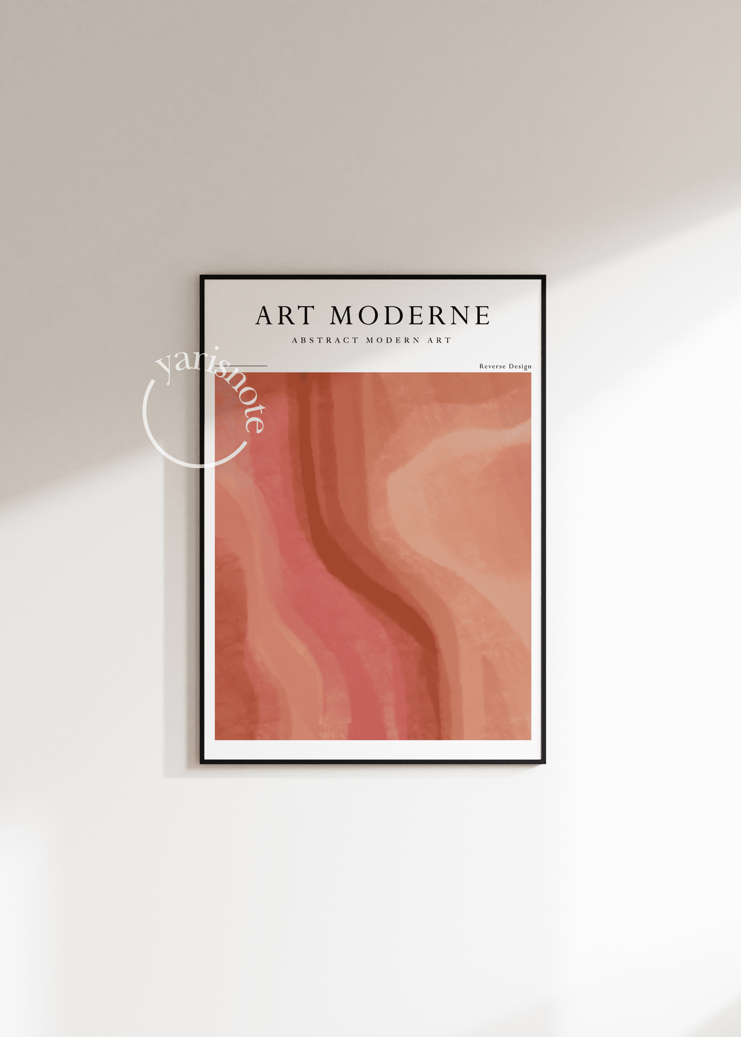 Art Moderne Minimalist Unframed Poster