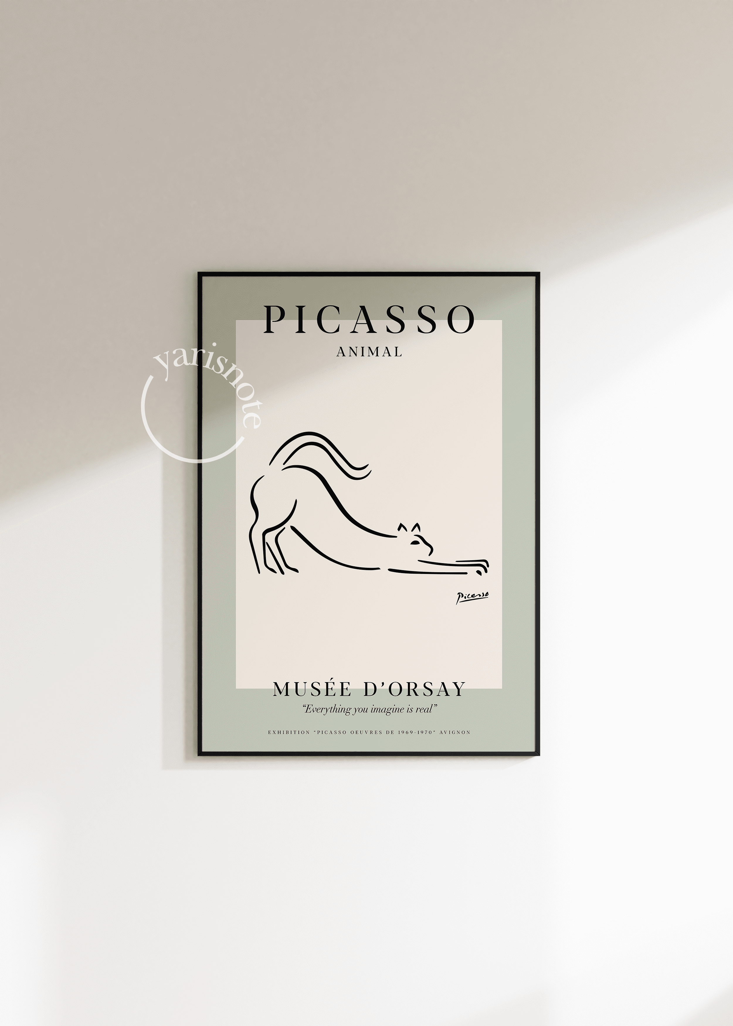 Picasso Cat Unframed Poster