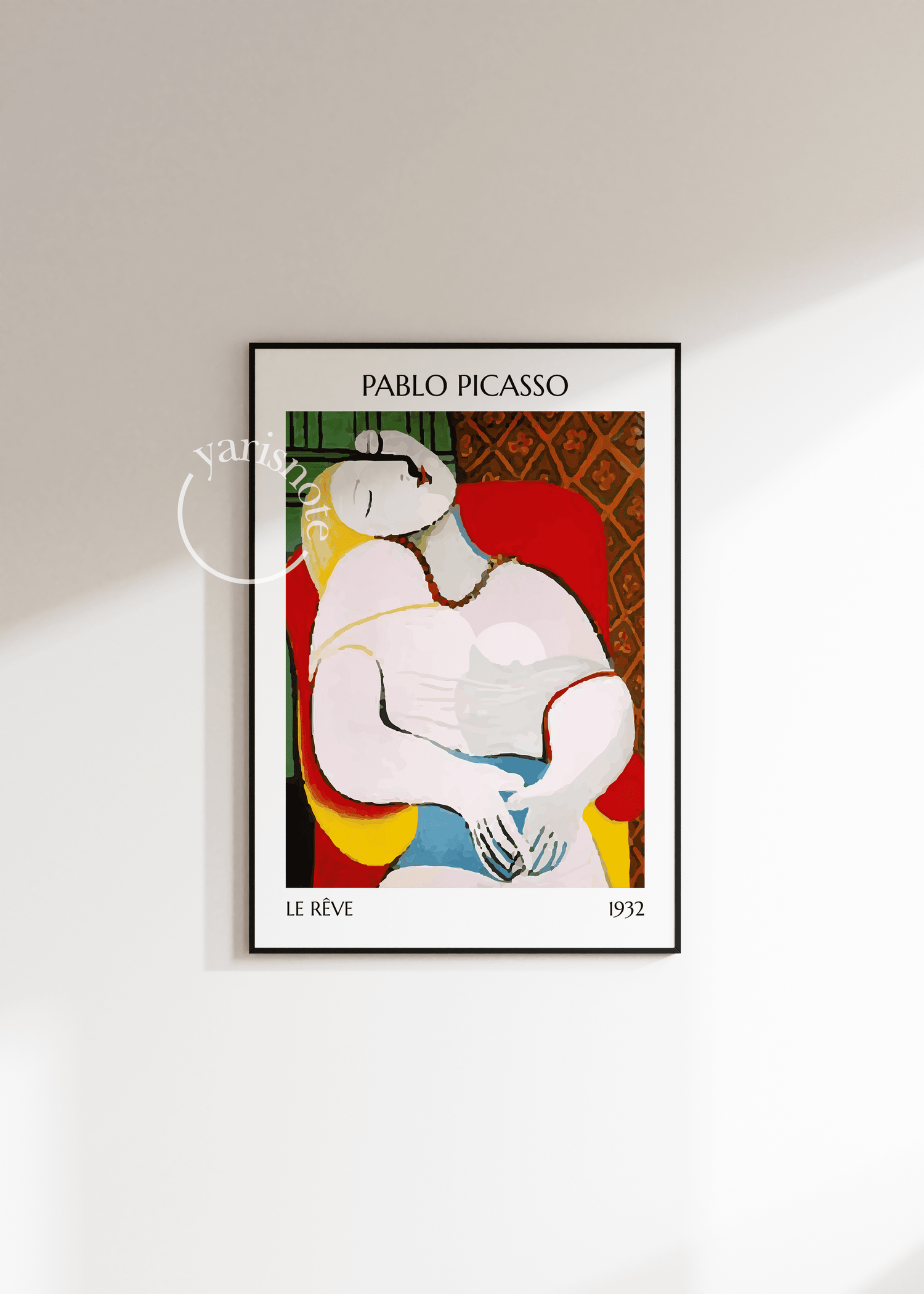 Pablo Picasso Le Rêve Unframed Poster