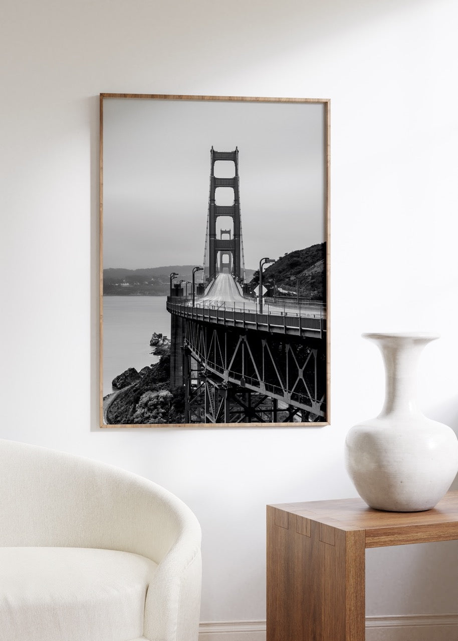 San Francisco Bridge Photo Frameless Poster